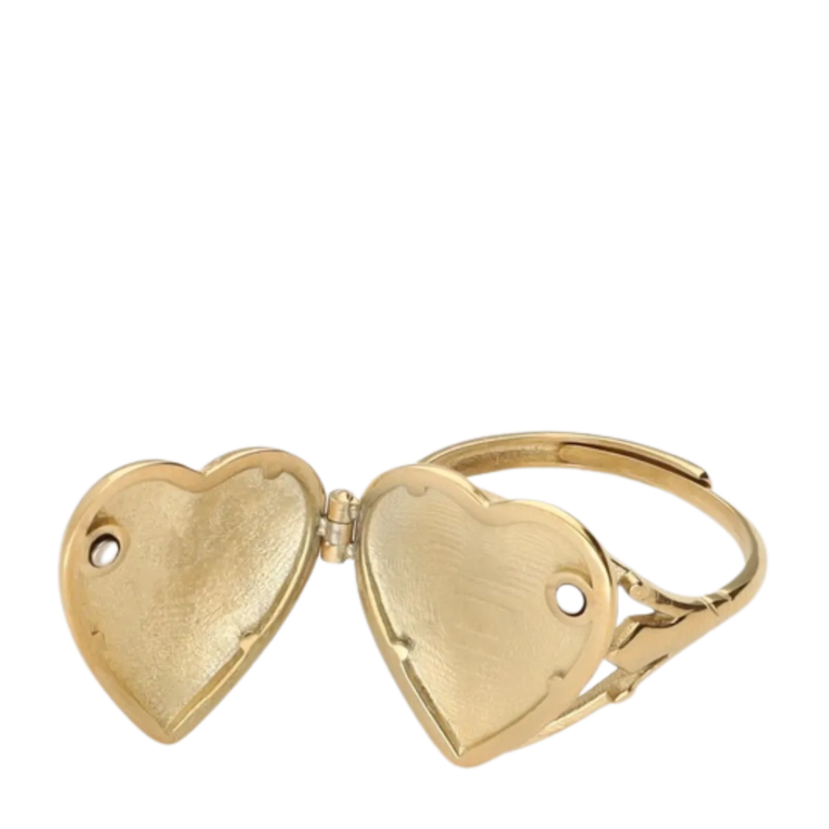 Discount My Jewellery Ring Os Heart Medaillion - Gold