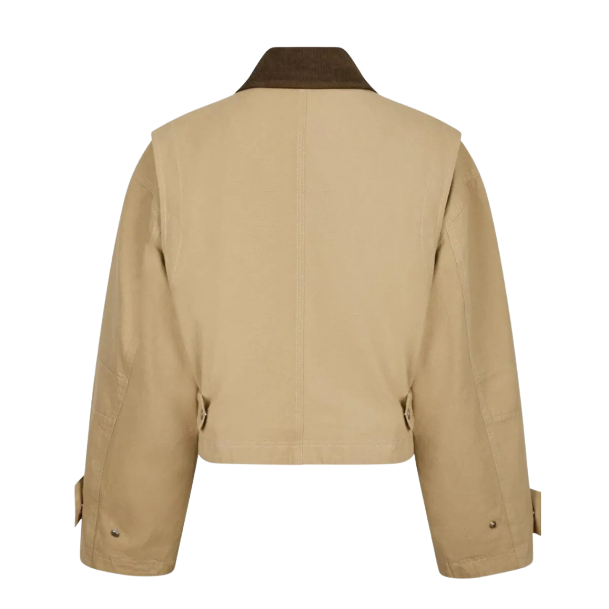 New Neo Noir Rivera Canvas Boxy Jacket - Beige