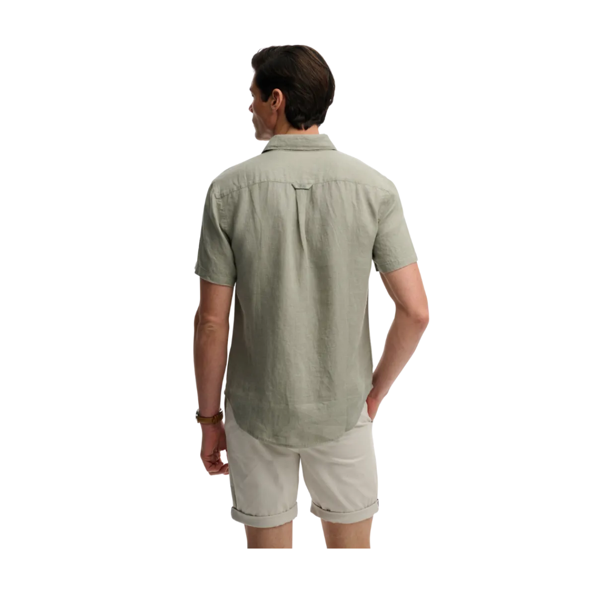 New Superdry Riviera / Linen hirt - Bay Green