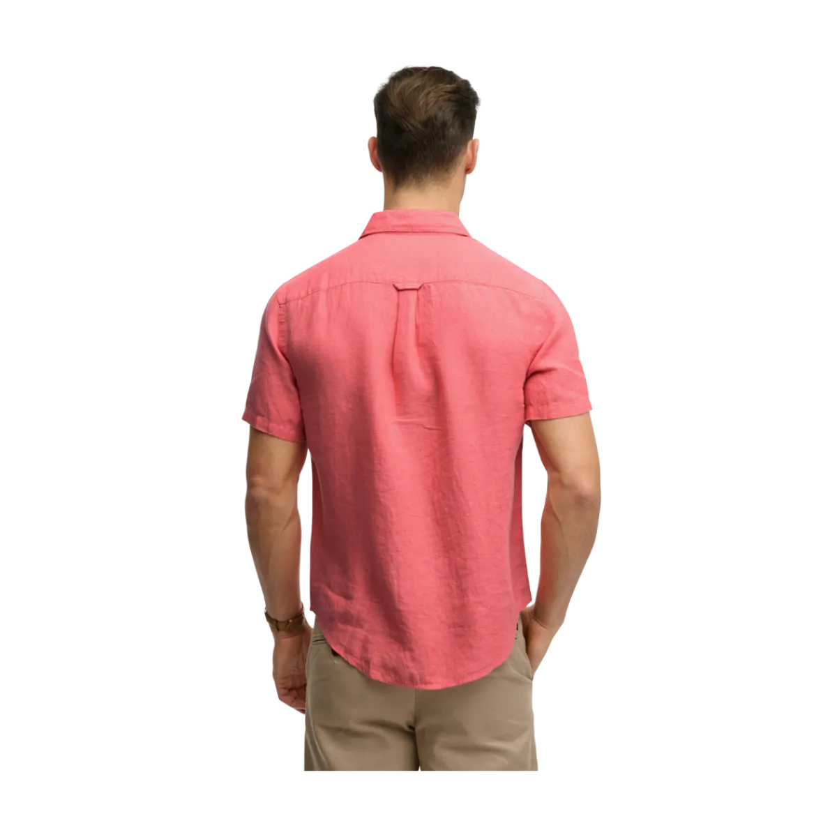 Best Superdry Riviera / Linen hirt - Coral
