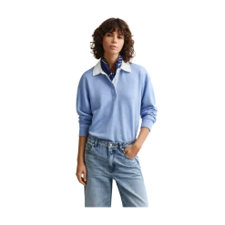 Best Gant Rugger Sweatshirt - Hydrangea Bue
