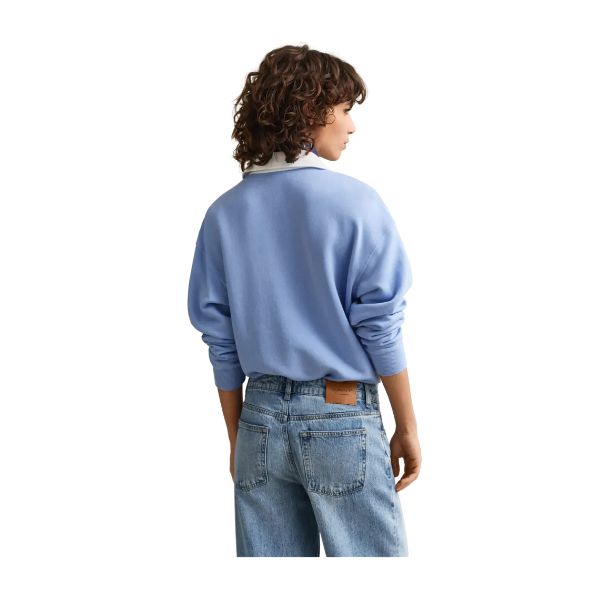 Best Gant Rugger Sweatshirt - Hydrangea Bue