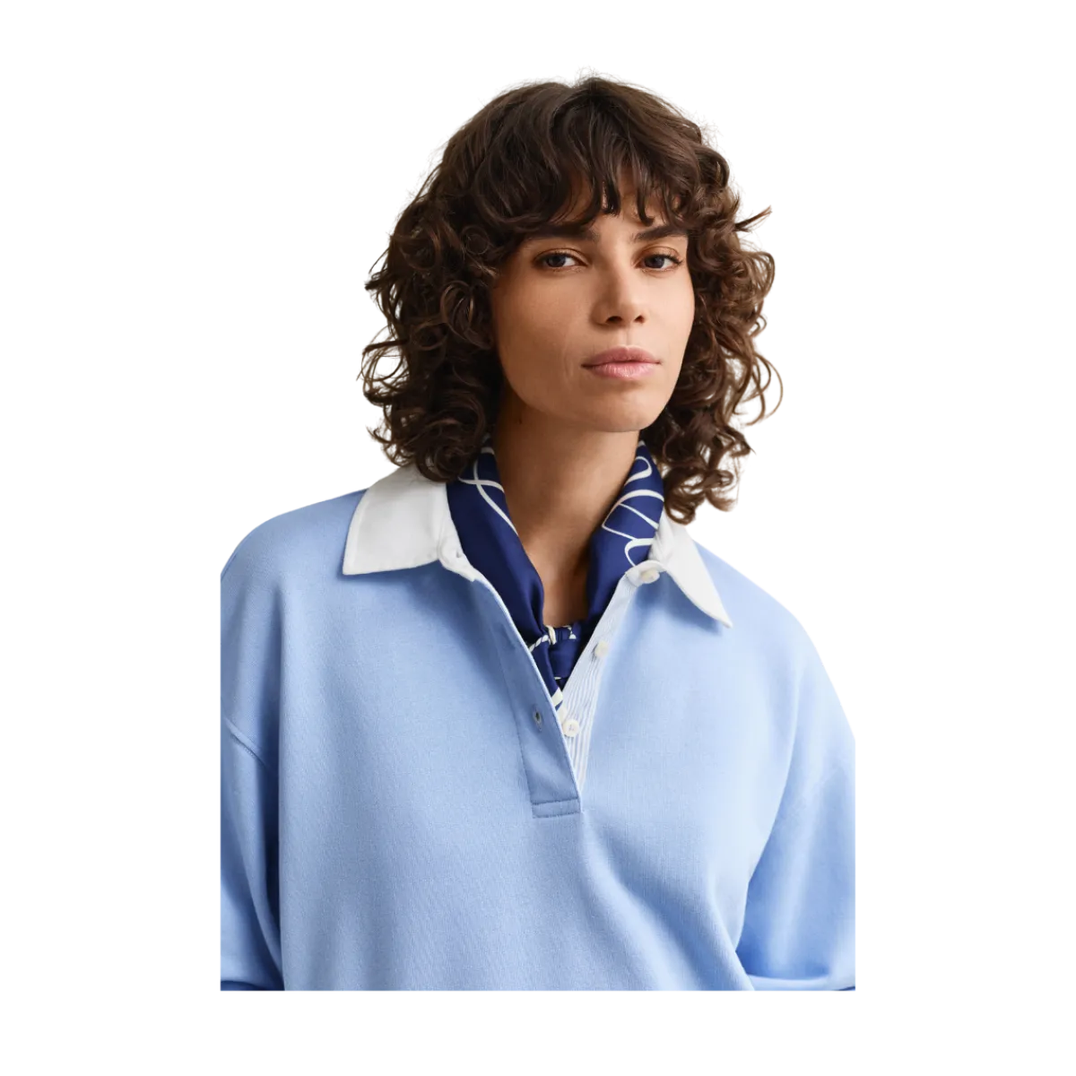 Best Gant Rugger Sweatshirt - Hydrangea Bue