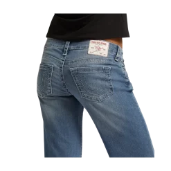 Online True Religion Sarah Low Rise Straight - Medium Wash