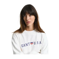 Gant HIELD UA C-NECK WEAT - EGGHELL