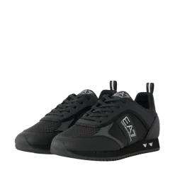 New Armani EA7 Shoes - Triple Black+Silver