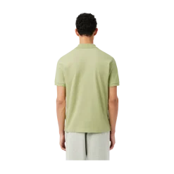 Outlet Lacoste Short Sleeved Ribbed Coll - Birch