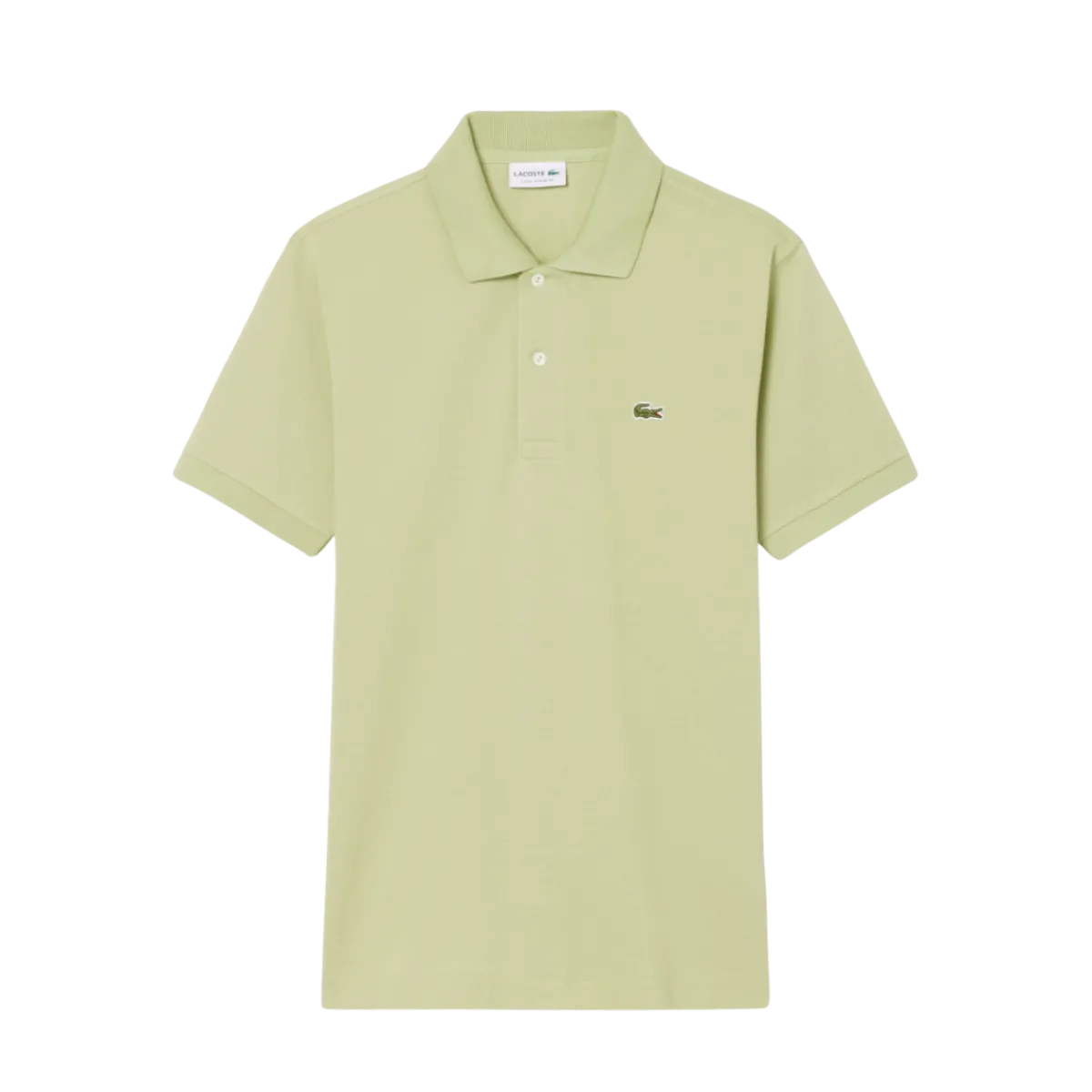 Outlet Lacoste Short Sleeved Ribbed Coll - Birch