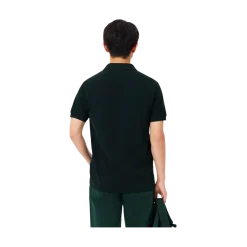 Best Lacoste Short Seeved Ribbed Co - Dark green