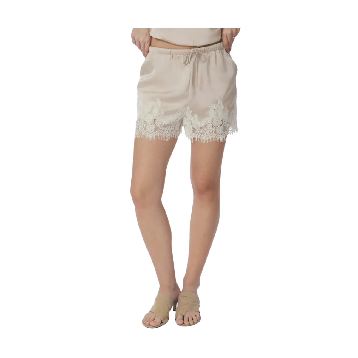 Clearance Neo Noir Siena Lace Shorts - Champagne