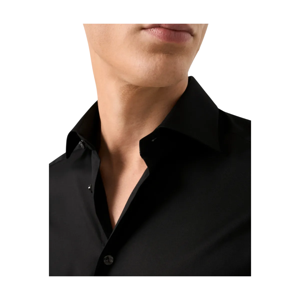New Eton Signature Twill Shirt Cut Away Contemporary - Black