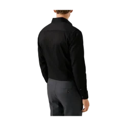 New Eton Signature Twill Shirt Cut Away Contemporary - Black