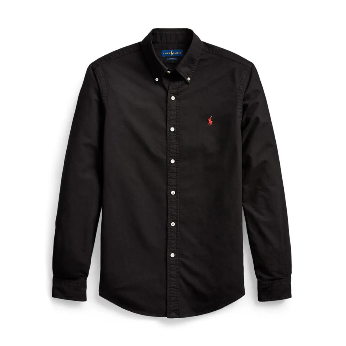 Discount Polo Ralph Lauren li Fit Garent-Dyed Oxford hirt - Black