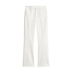 New Gant Slim Flare Monogram Jeans - Eggshell
