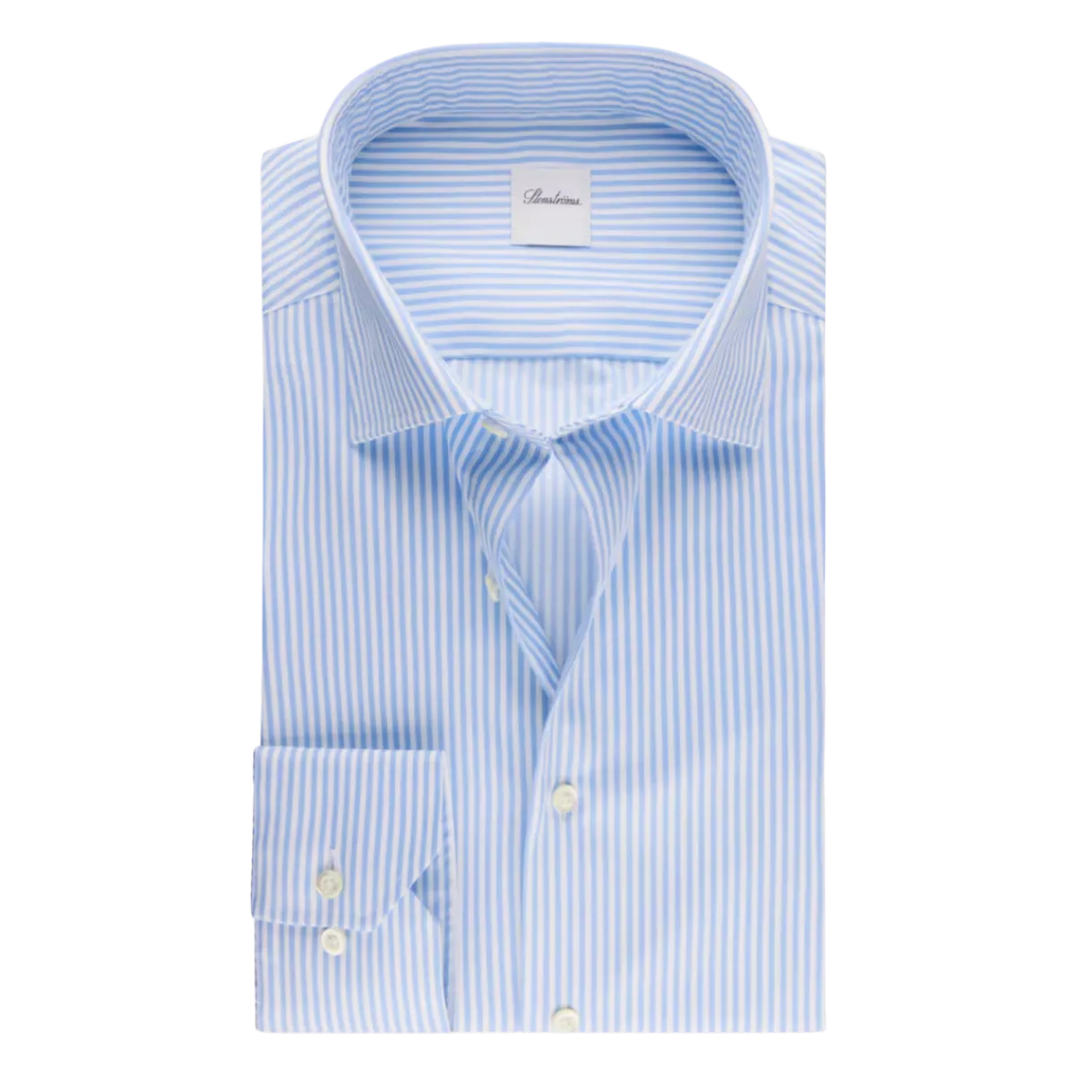 Best Stenströms Slimline C75 RM cuff - Light Blue Stripe