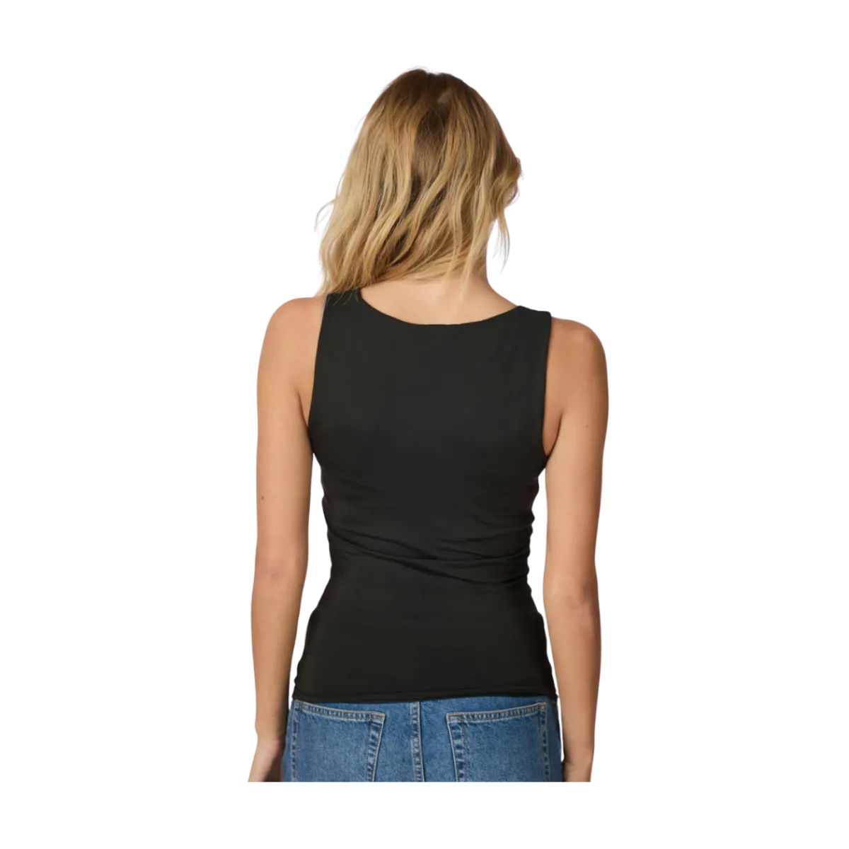 Hot Neo Noir Sophia Jersey Top - Black