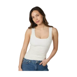 New Neo Noir Sophia Jersey Top - Off White