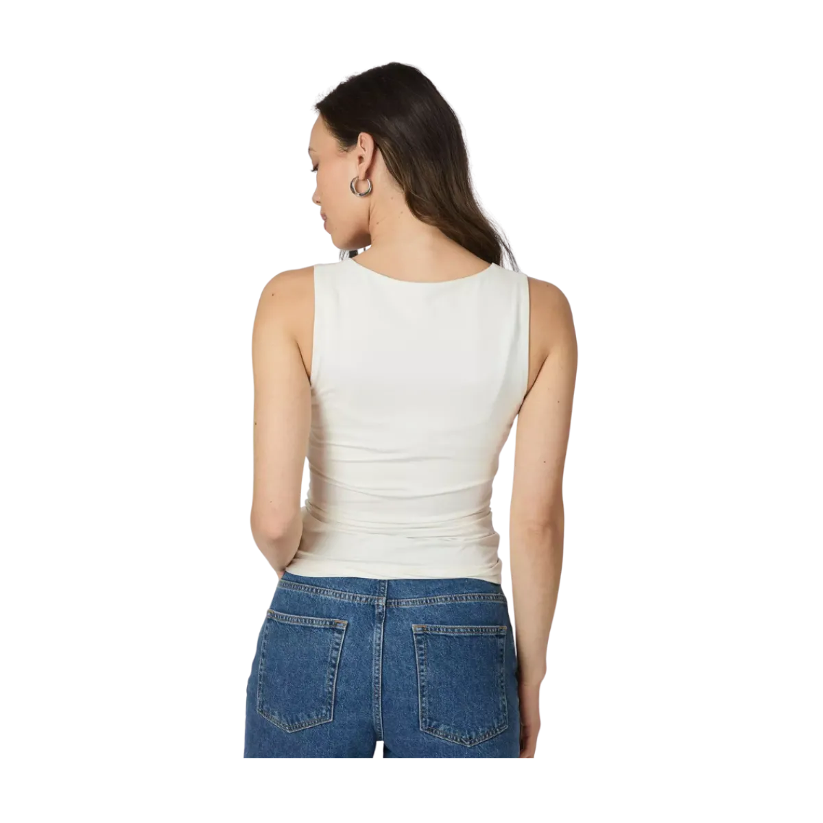 New Neo Noir Sophia Jersey Top - Off White