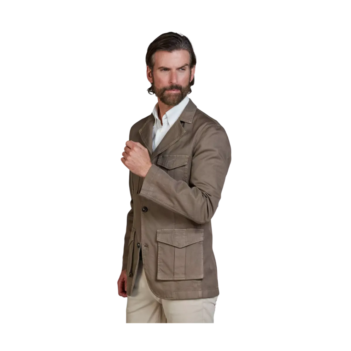 Outlet Hansen & Jacob orrento Linen Blend Jacket - Rutic Brown