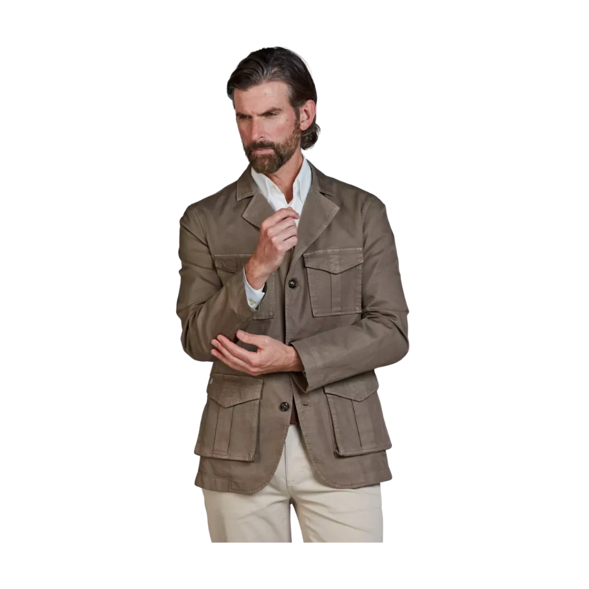 Outlet Hansen & Jacob orrento Linen Blend Jacket - Rutic Brown
