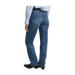 Online Gant Straight Stretch Jeans - Mid Blue Broken In