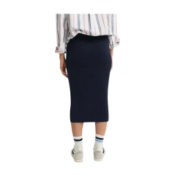 Best Gant TRETCH COTTON CABLE KIRT - 433EVENING BLUE