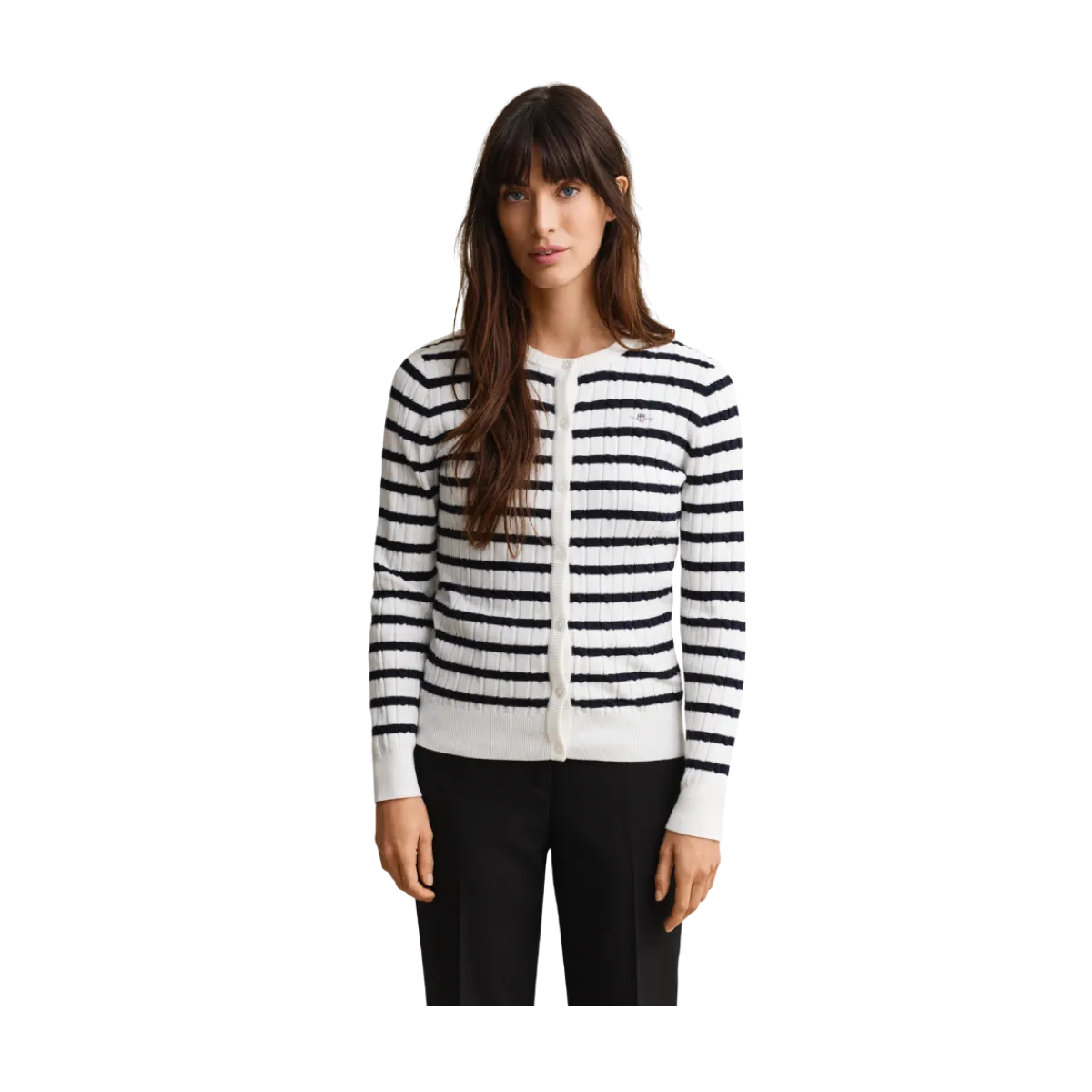Clearance Gant tretch Cotton Cabe tripe Cardi - Egghe