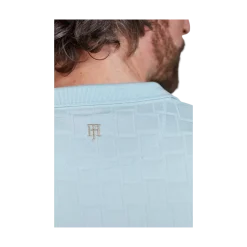 New Hansen & Jacob tructure Polo - Light blue