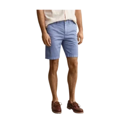New Gant Sunfaded Chino Shorts - Faded Denim