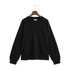 Best Gant uperfine Labwool C-Neck - Black