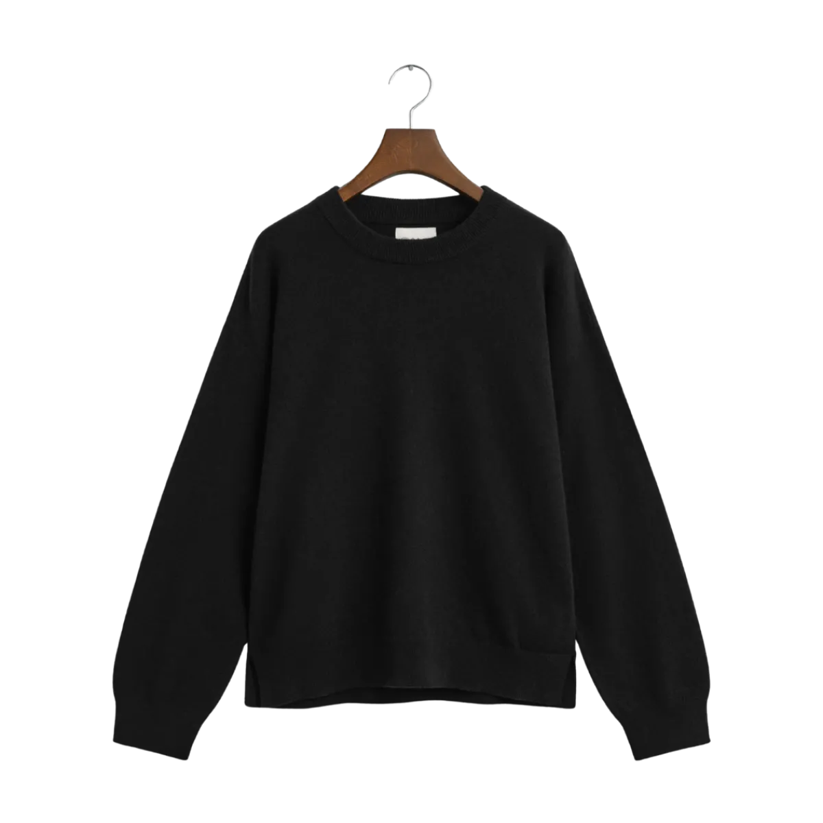 Best Gant uperfine Labwool C-Neck - Black