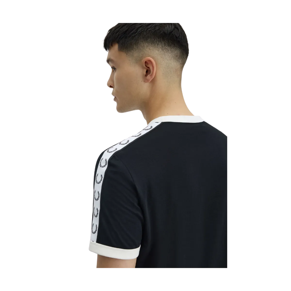 Sale Fred Perry Taped Ringer T-hirt - Back