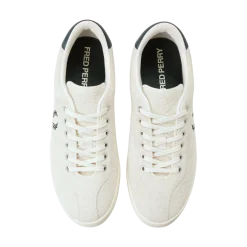 Discount Fred Perry Tennis Shoe Suede - Ecru