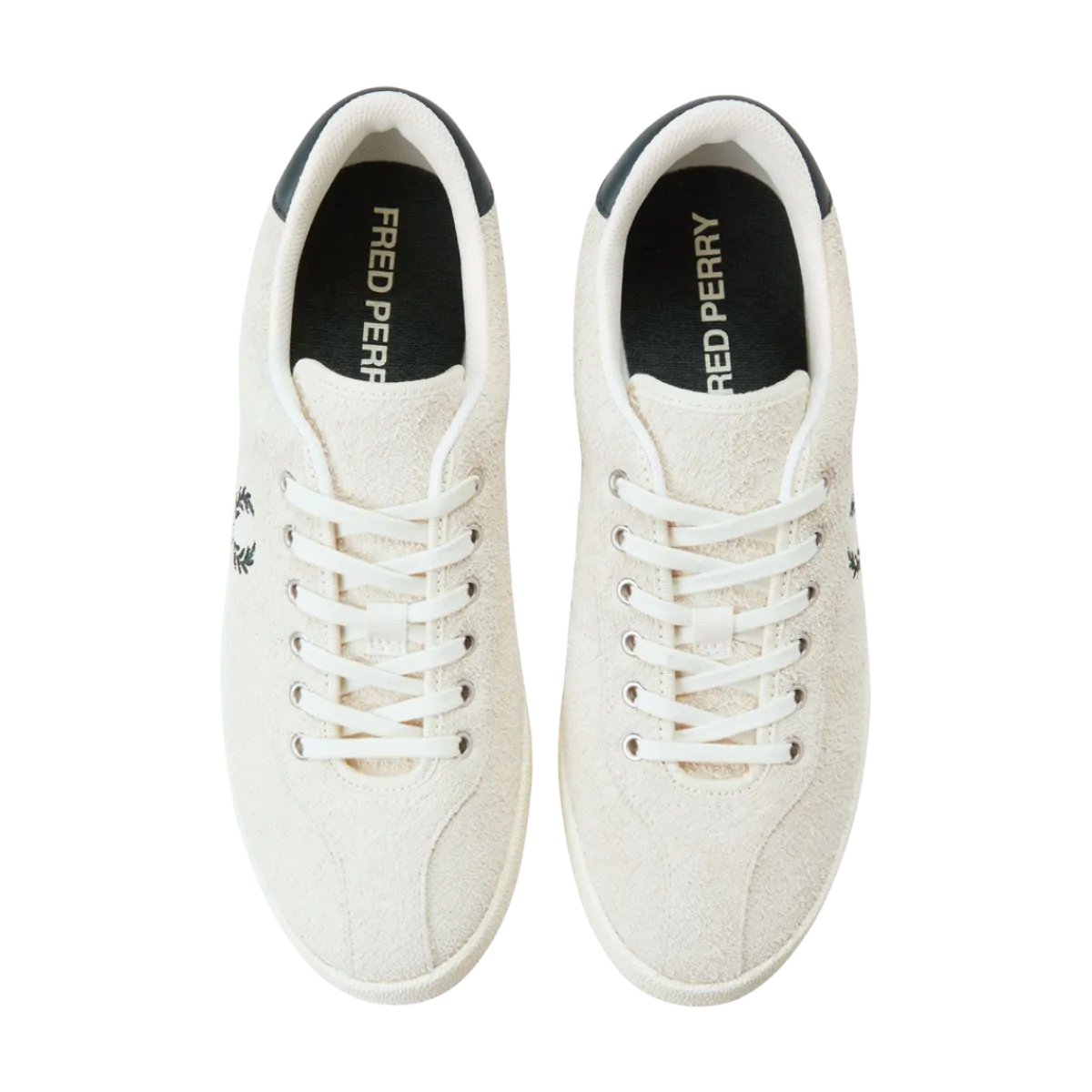 Discount Fred Perry Tennis Shoe Suede - Ecru