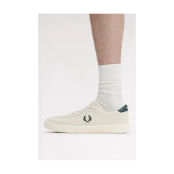 Discount Fred Perry Tennis Shoe Suede - Ecru