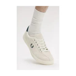 Discount Fred Perry Tennis Shoe Suede - Ecru
