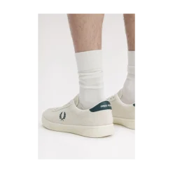 Discount Fred Perry Tennis Shoe Suede - Ecru