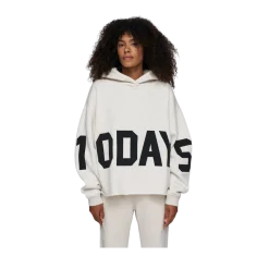 Best 10DAYS The tatement Logo hoodie - oft white melee