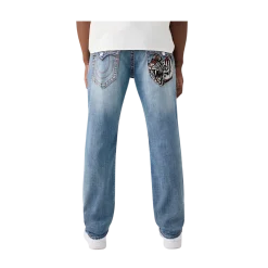 True Religion Tiger Embro Ricky Big T Flap - JMAM Gold Arcade Medium Wash_