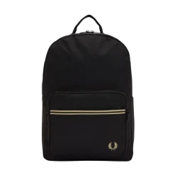 Hot Fred Perry Tipped Tape Backpack - Black