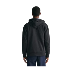 Outlet Gant TONAL ARCHIVE SHIELD ZIP HOODIE - Black
