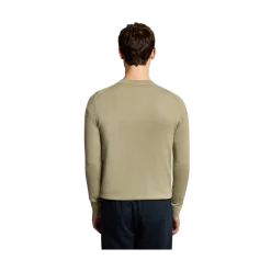 Sale Lyle & Scott Tona Superfine Crew Neck - Sage Uniform