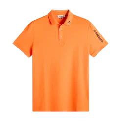 Outlet J.Lindeberg Tour Tech Pique Poo - Goden Poppy