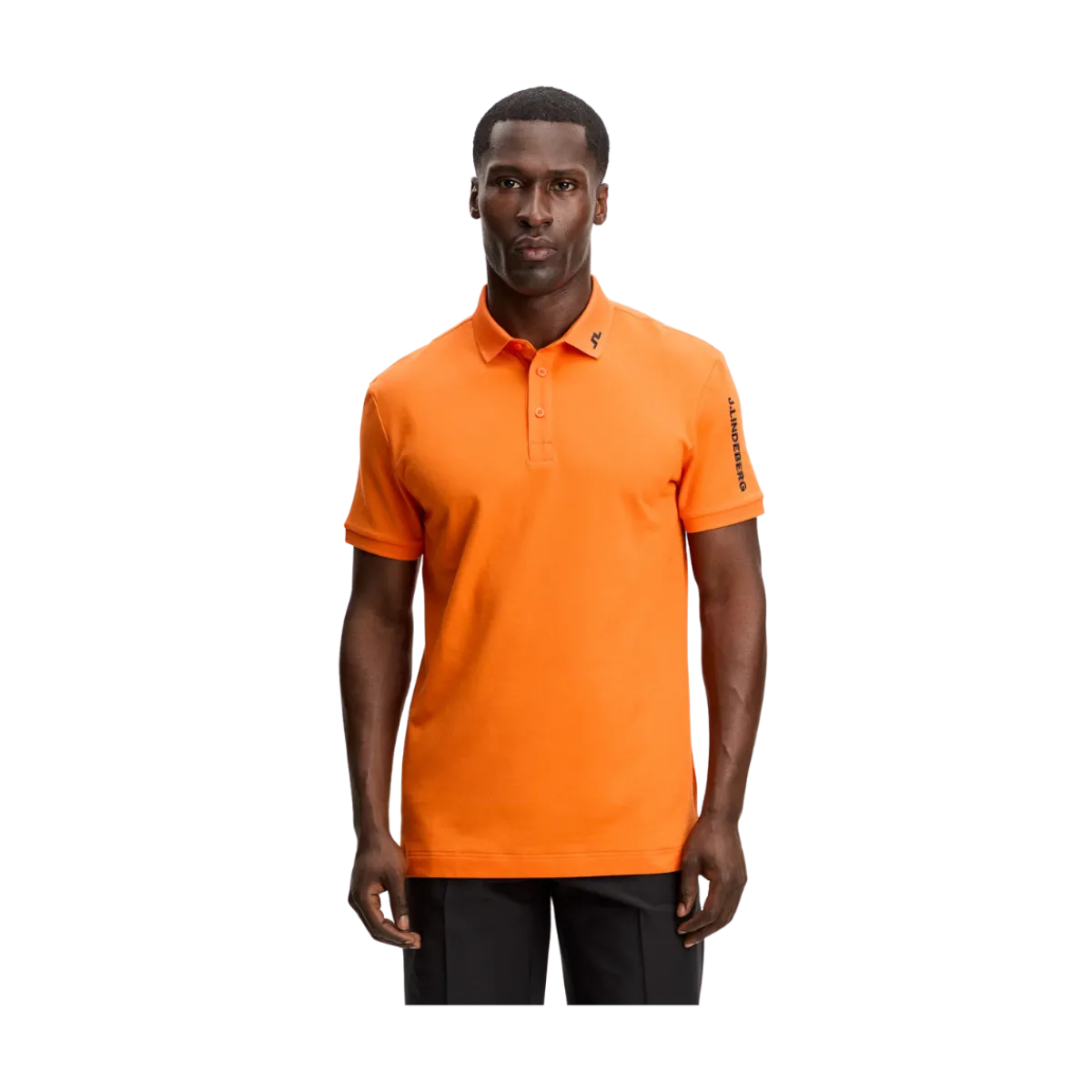 Outlet J.Lindeberg Tour Tech Pique Poo - Goden Poppy