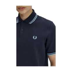 Sale Fred Perry Twin Tipped FP Shirt - Navy