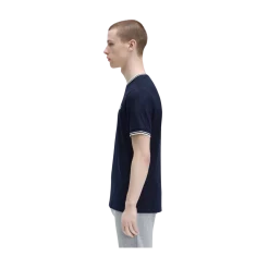 Hot Fred Perry Twin Tipped T-Shirt - Navy