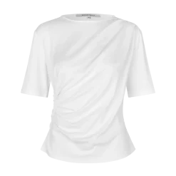 New Second Female Ulina Drape Tee - 1001 White