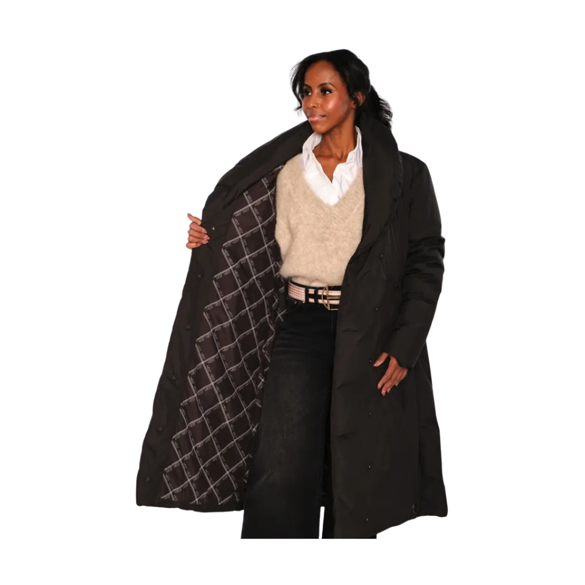 New Hést Veda Coat - Jet Back