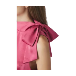 Outlet Neo Noir Veda Heavy Sateen Top - Cherry Pink