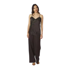 Online Neo Noir Viole Lace top - Brown